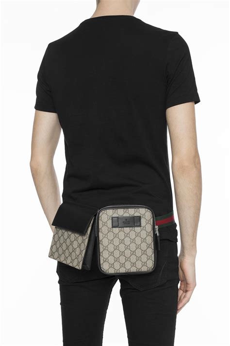 gucci leather belt bags for men|gucci belt bag 2 pouches.